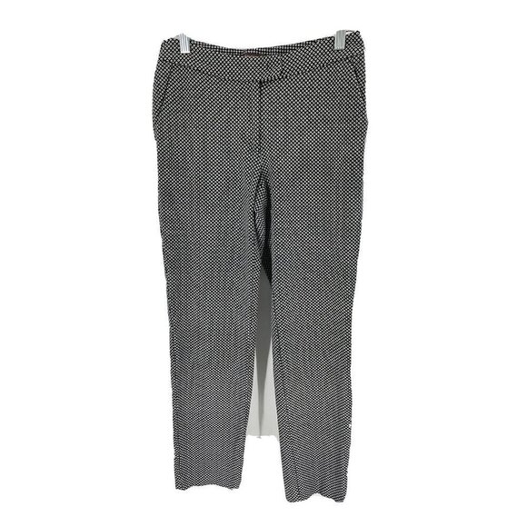 J McLaughlin Catalina Cloth Blue Print Straight Leg Pants Sz 2 - Picture 1 of 7